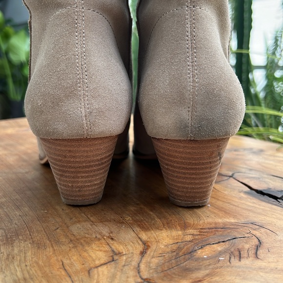 Lucky Brand Tall Fukko Boot Tan Suede 7.5 - Picture 5 of 11